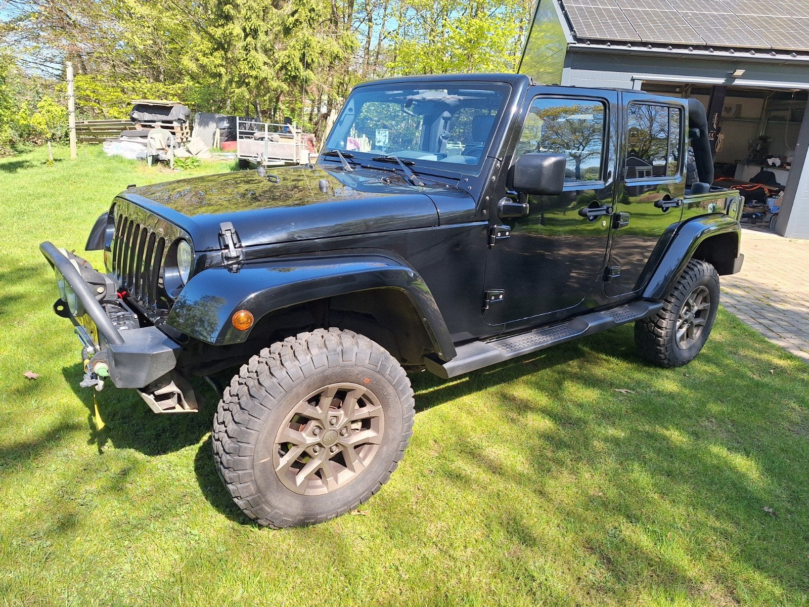 Jeep Wrangler 3.8 I V6 Unlimited AUT 2008 Zwart, Vierwielaandrijving, Wrangler, SUV of Terreinwagen, 750 kg