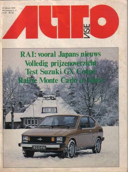 Autovisie 3 1979 : Suzuki SC100 GX Coupe - Audi 50 - VW Polo, Ophalen of Verzenden, Gelezen, Algemeen