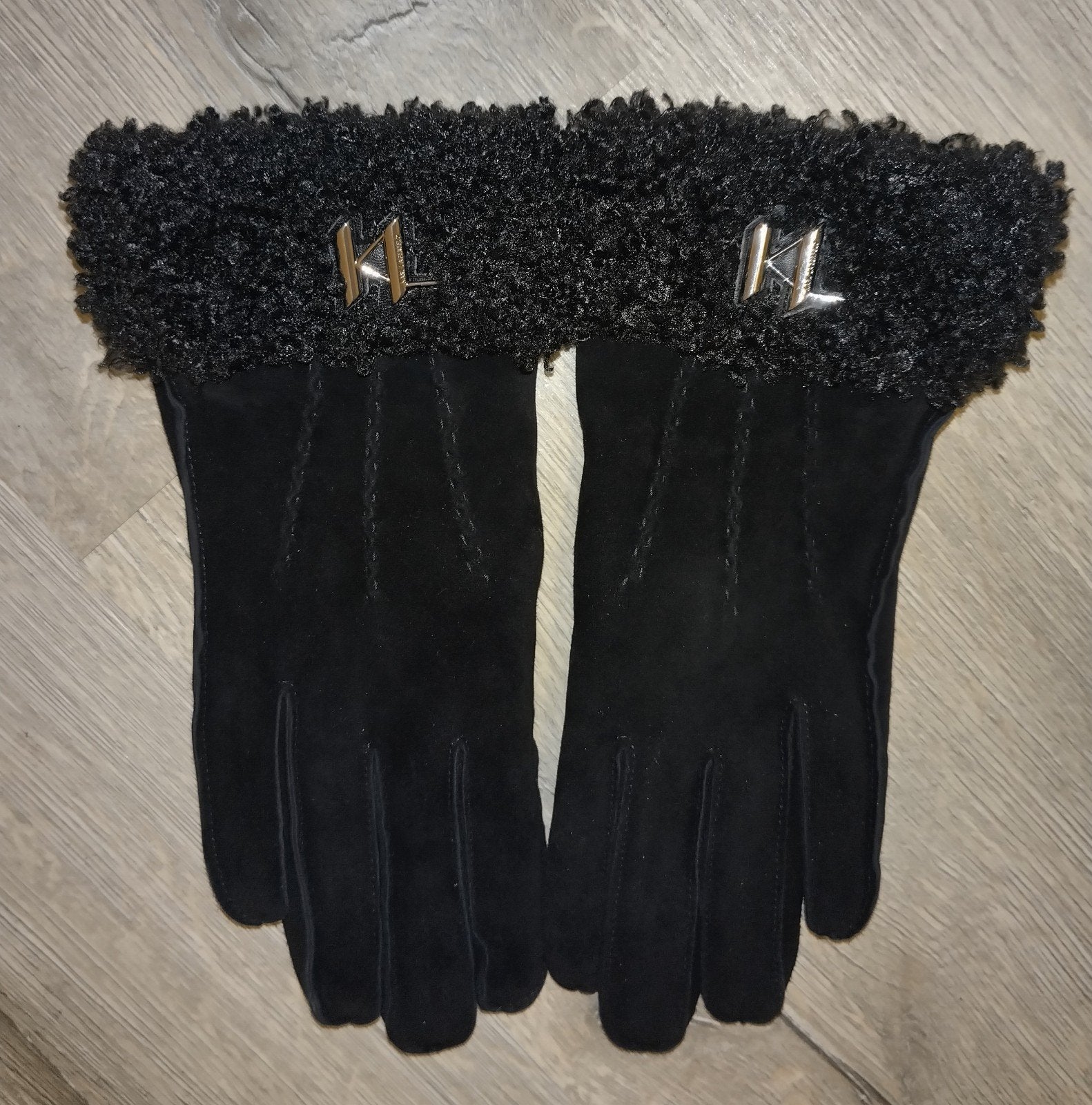 Karl Lagerfeld handschoenen, Kleding | Dames, Mutsen, Sjaals en Handschoenen, Ophalen of Verzenden, Zo goed als nieuw, Maat 38/40 (M)
