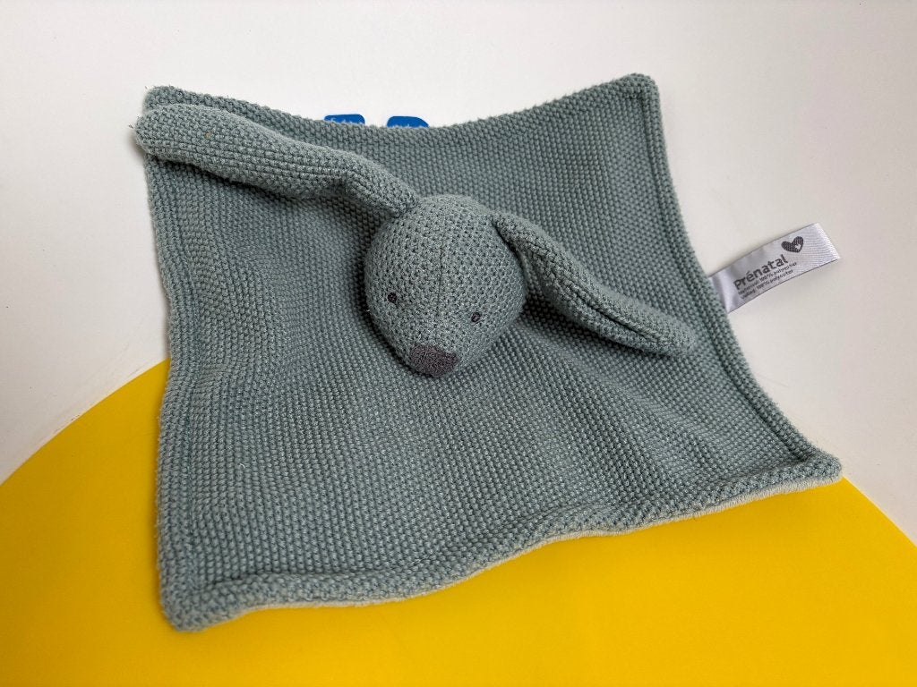 K3746 prenatal doek doekje konijn groen, Kinderen en Baby's, Ophalen of Verzenden, Zo goed als nieuw, Konijn