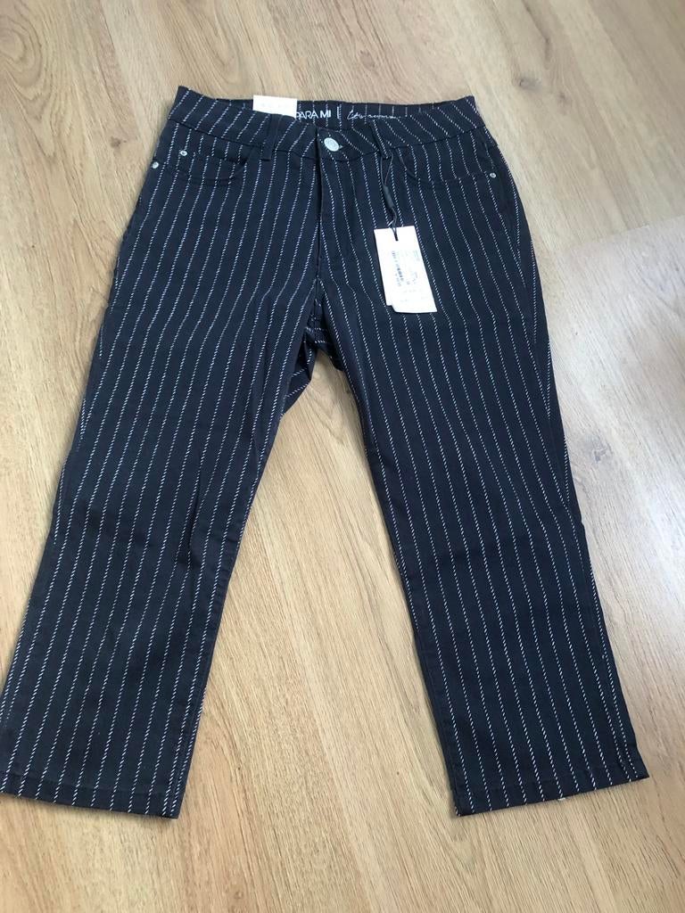 Parami high waist slim leg kyra navy 38 gestreept, Maat 38/40 (M), Para Mi, Overige kleuren, Nieuw