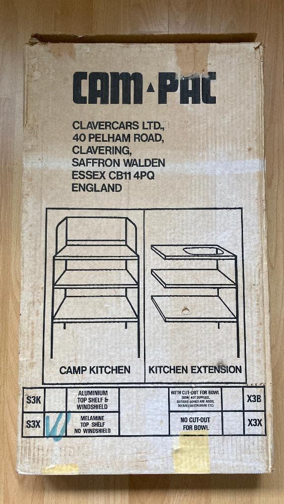 Vintage Cam-pac camping kampeer keuken kast kastje, Caravans en Kamperen, Ophalen, Gebruikt, Campingkast