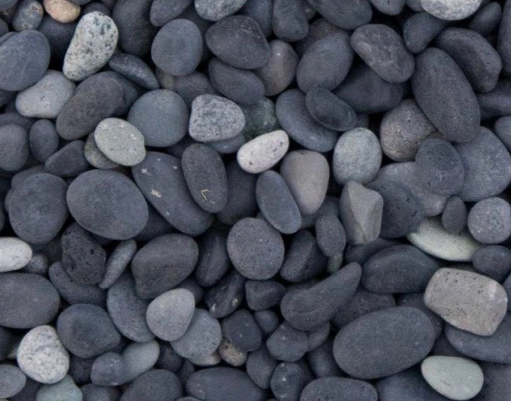 Grind: beach pebbles 5-8mm anthraciet, Tuin en Terras, Ophalen, Gebruikt, Graniet, Antraciet