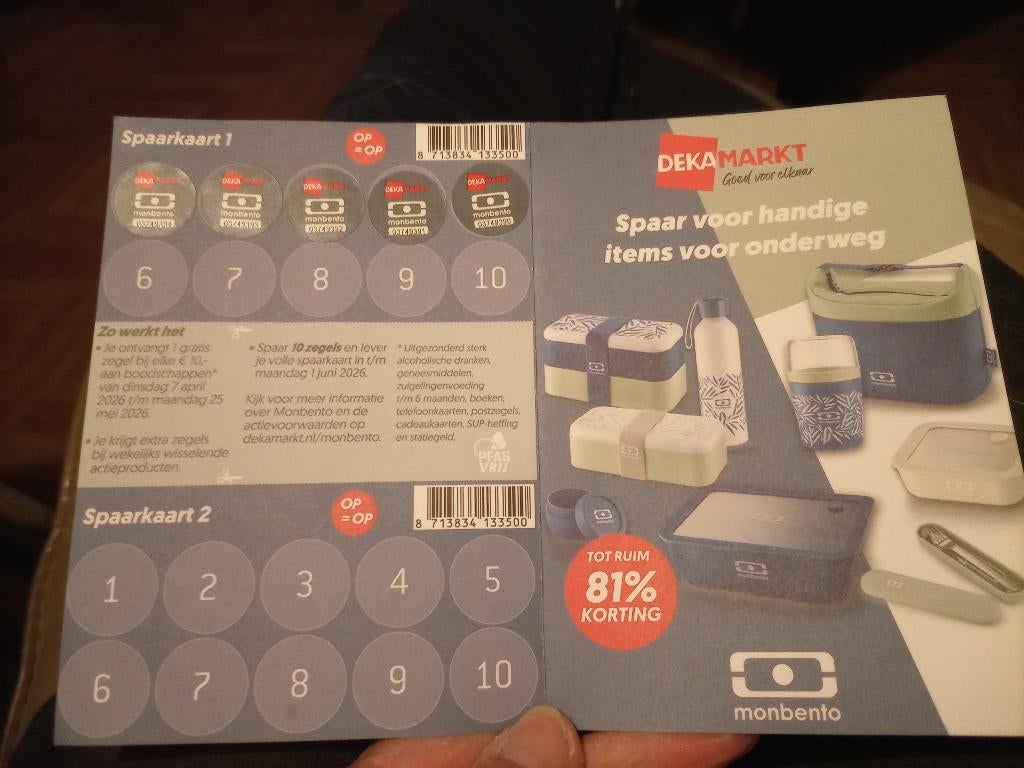 Dekamarkt Monbento actie, Verzamelen, Dekamarkt, Ophalen