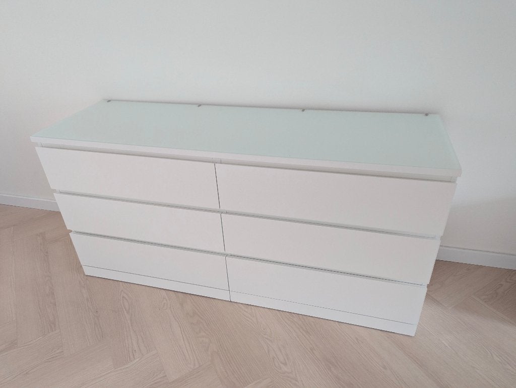 IKEA MALM Chest of Drawers, Ophalen, 5 laden of meer, 50 tot 100 cm, Zo goed als nieuw