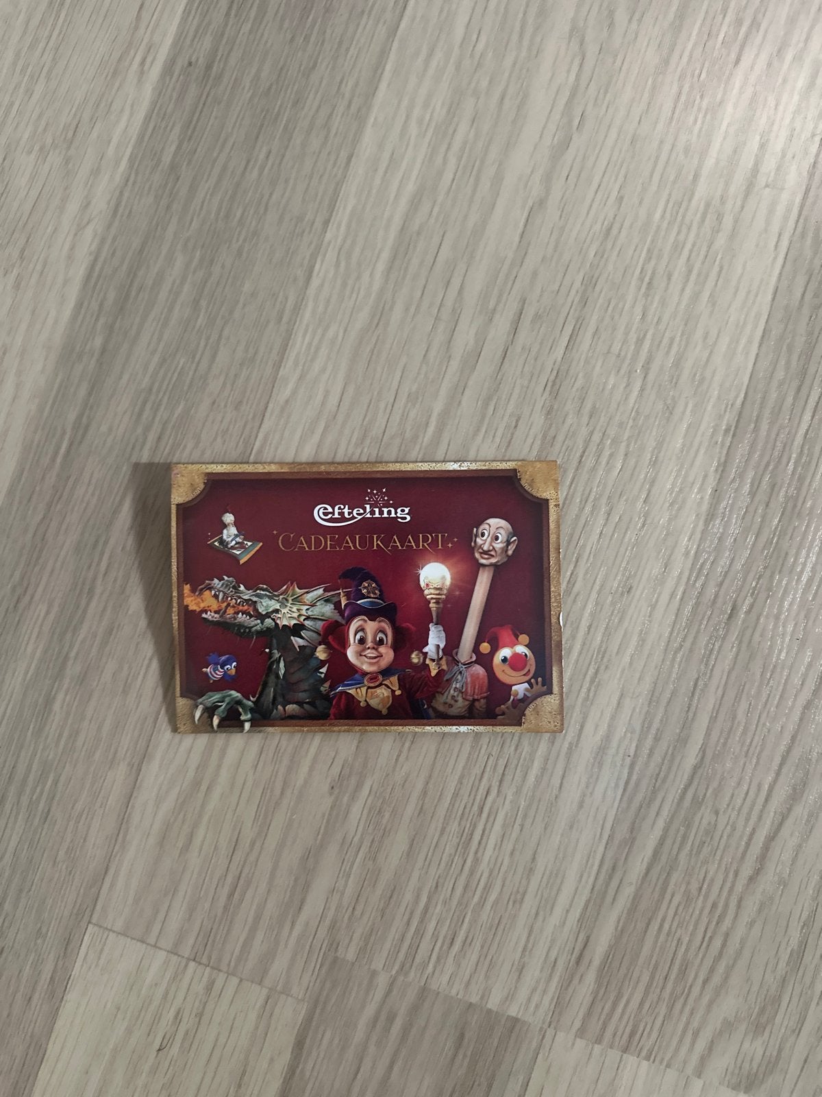 Efteling bon 125 euro, Cadeaubon, Pretpark