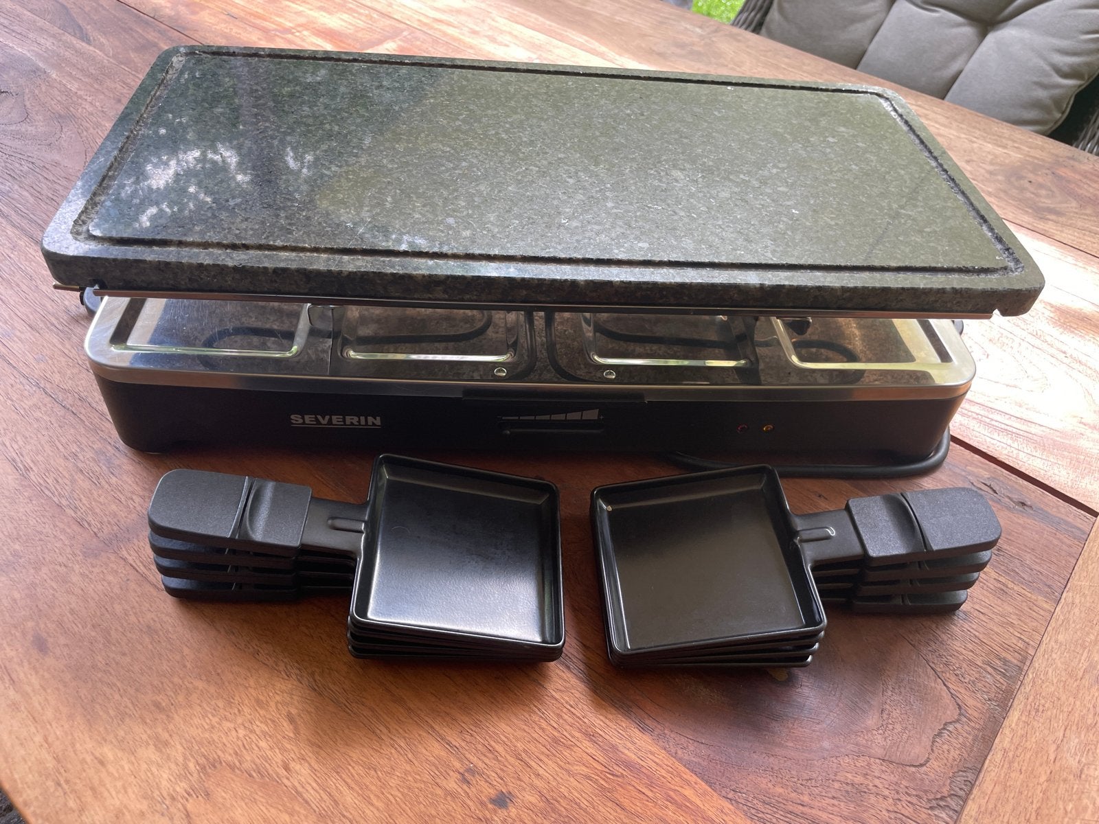 Severin Raclette Party Grill met natuursteen, Ophalen, Gebruikt, 8 personen of meer
