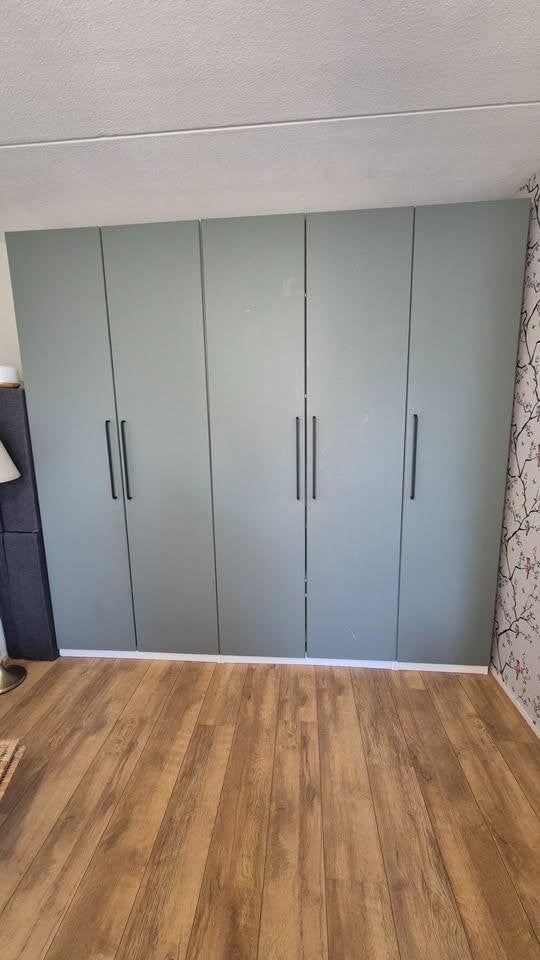 IKEA PAX Wardrobe – 5 Doors – Grey / Green, Ophalen, 50 tot 75 cm, 200 cm of meer