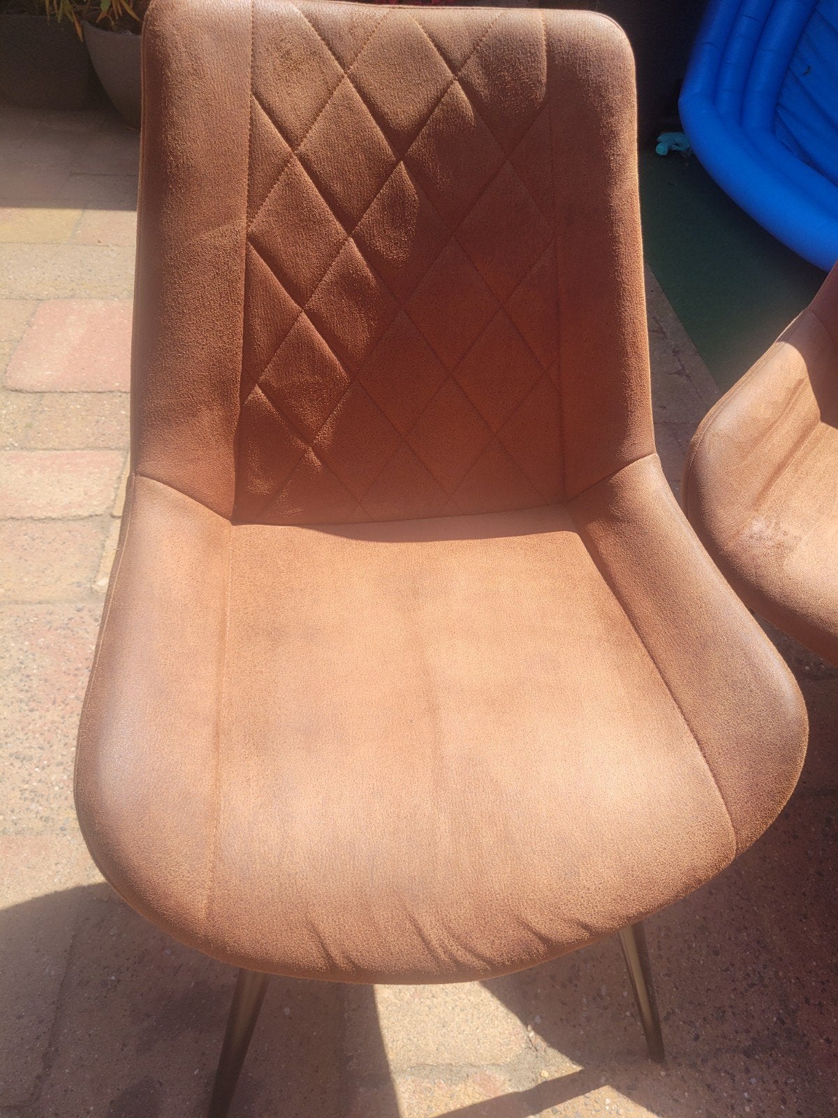 6 comfortabele eetkamerstoelen: 3 bruin, 3 grijs, Niet bekend, Bruin, Ophalen of Verzenden, Vijf, Zes of meer stoelen