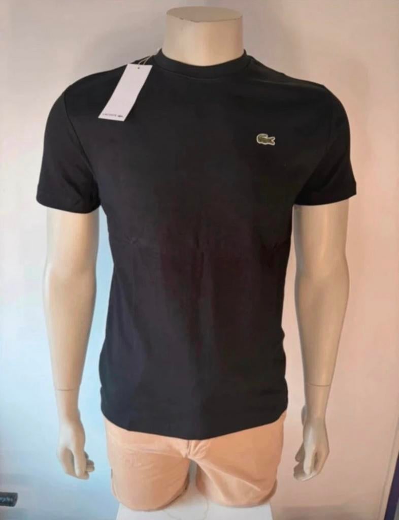 Lacoste T-shirt Zwart - Nieuw met label M, Ophalen of Verzenden, Nieuw, Maat 48/50 (M), Zwart