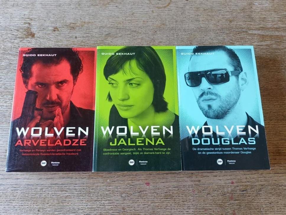 Guido Eekhaut - Wolven trilogie (Arveladze, Jalena, Douglas), Boeken, Ophalen of Verzenden, Gelezen, Guido Eekhaut
