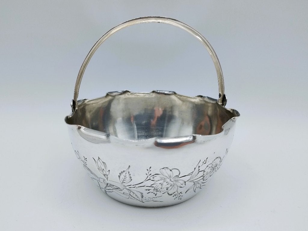 Zilveren kaviaarschaal, I.P. Prokofiev, Moskou, ca. 1900, Verzenden, Zilver