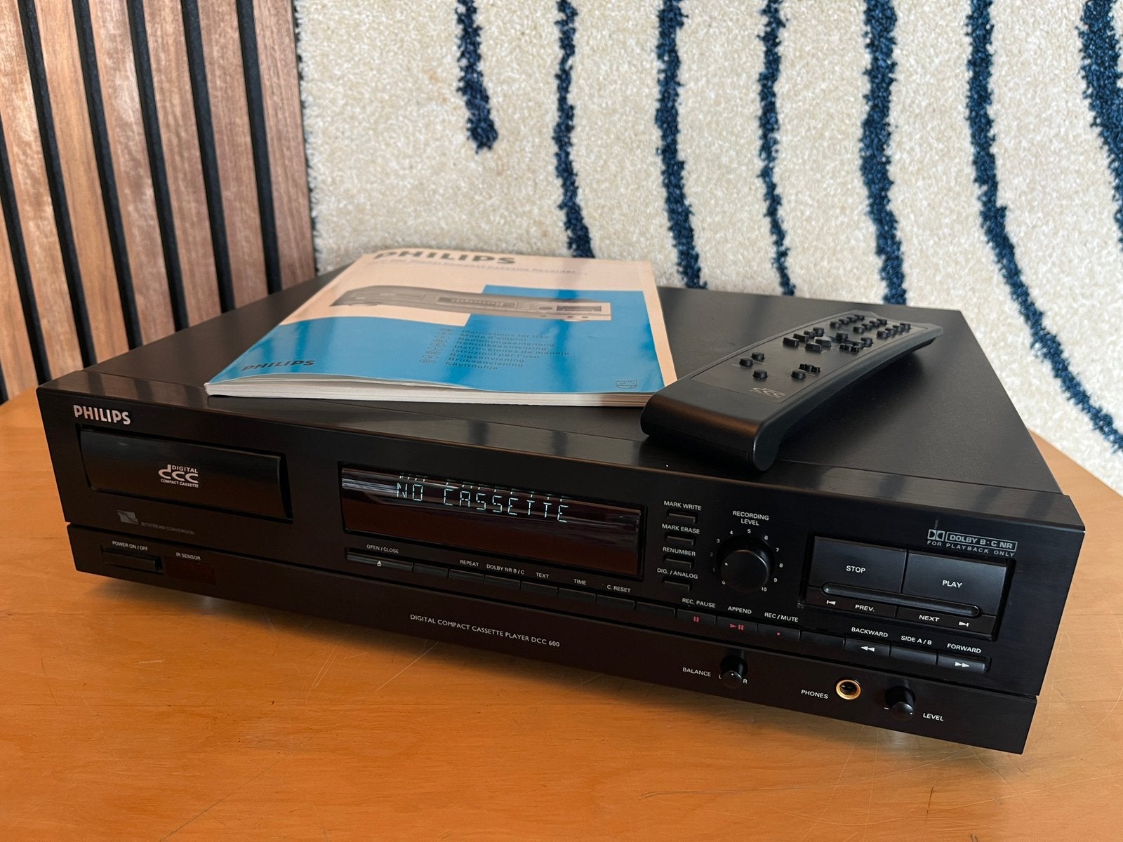Philips DCC 600 incl toebehoren., Ophalen of Verzenden, Philips