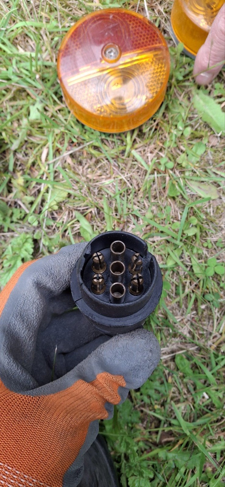 Aanhanger verlichting set | trekhaakkabelset 7 polig, Ophalen, Gebruikt