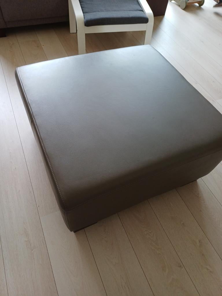 Montel lederen voetenbank/tafel, Huis en Inrichting, Ophalen, Rechthoekig