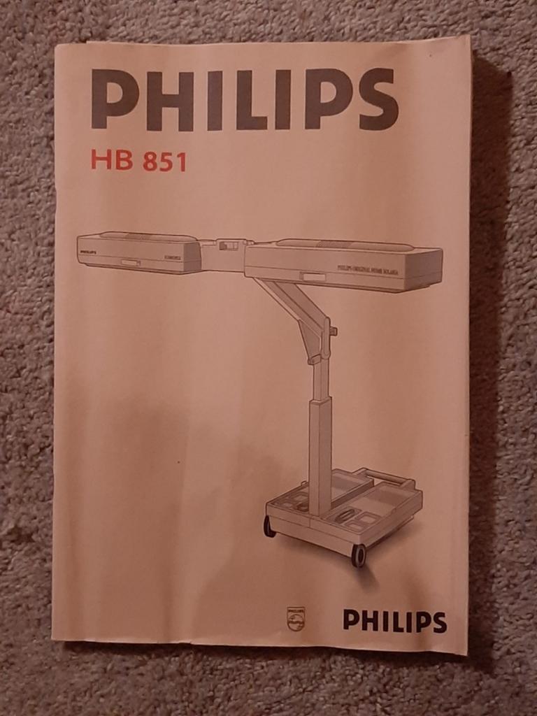 Philips Sunmobile HB851 - Inklapbare Zonnebank, Ophalen, Gebruikt, Zonnebank enkelzijdig, Minder dan 10 lampen