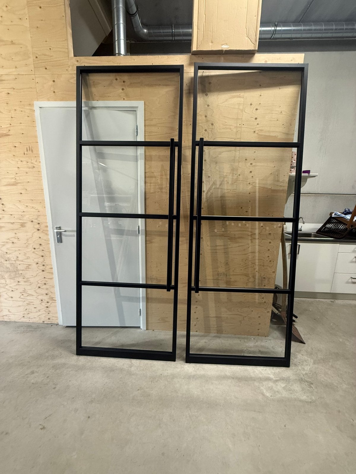 Dubbele stalen taatsdeuren met softclose | 1799x2499 | 6&7, Ophalen, 215 cm of meer, Binnendeur, Glas
