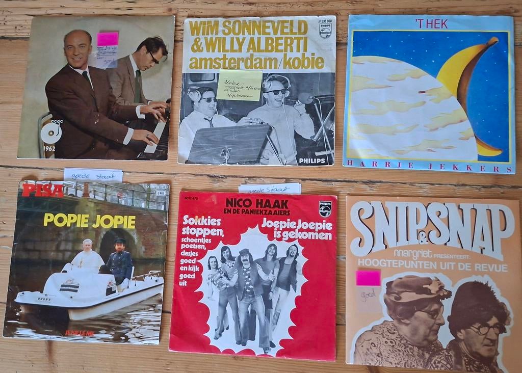 Singles  snip&snap nico haak harry jekkers willy albert, Ophalen of Verzenden, Gebruikt, Overige formaten, Levenslied of Smartlap