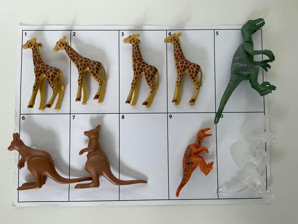 Playmobil dieren giraf kangeroe dino draak, Kinderen en Baby's, Speelgoed | Playmobil, Ophalen of Verzenden, Gebruikt, Los playmobil