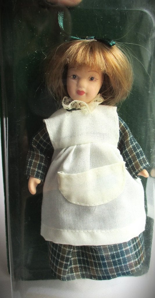 Pop~Porselein~Poppenhuispopje~Nieuw in box~15 cm Blond Haar, Ophalen of Verzenden, Nieuw, Popje