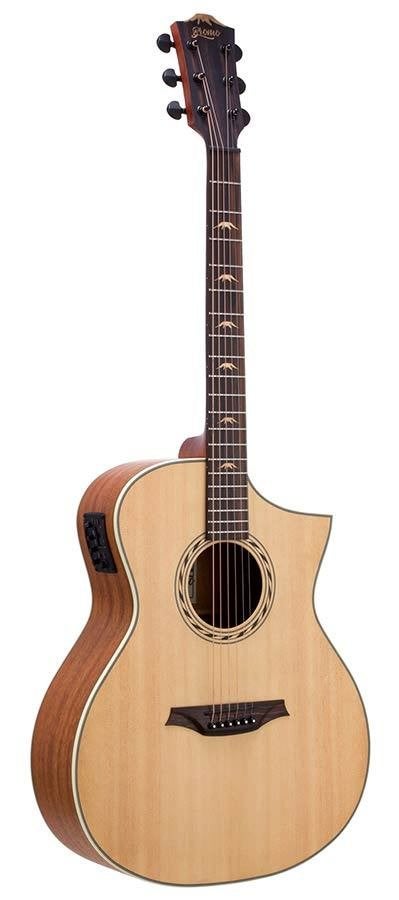 Bromo BAA4CE Appalachian Auditorium Gitaar met EQ, Muziek en Instrumenten, ., Nieuw, Ophalen of Verzenden, .