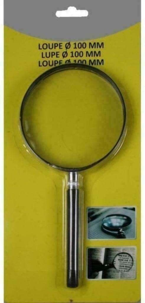Vergrootglas / Loep / Loupe 100mm, Hobby en Vrije tijd, Vergrootglazen, Loepen en Loeplampen, Ophalen, Nieuw, Vergrootglas of Loep