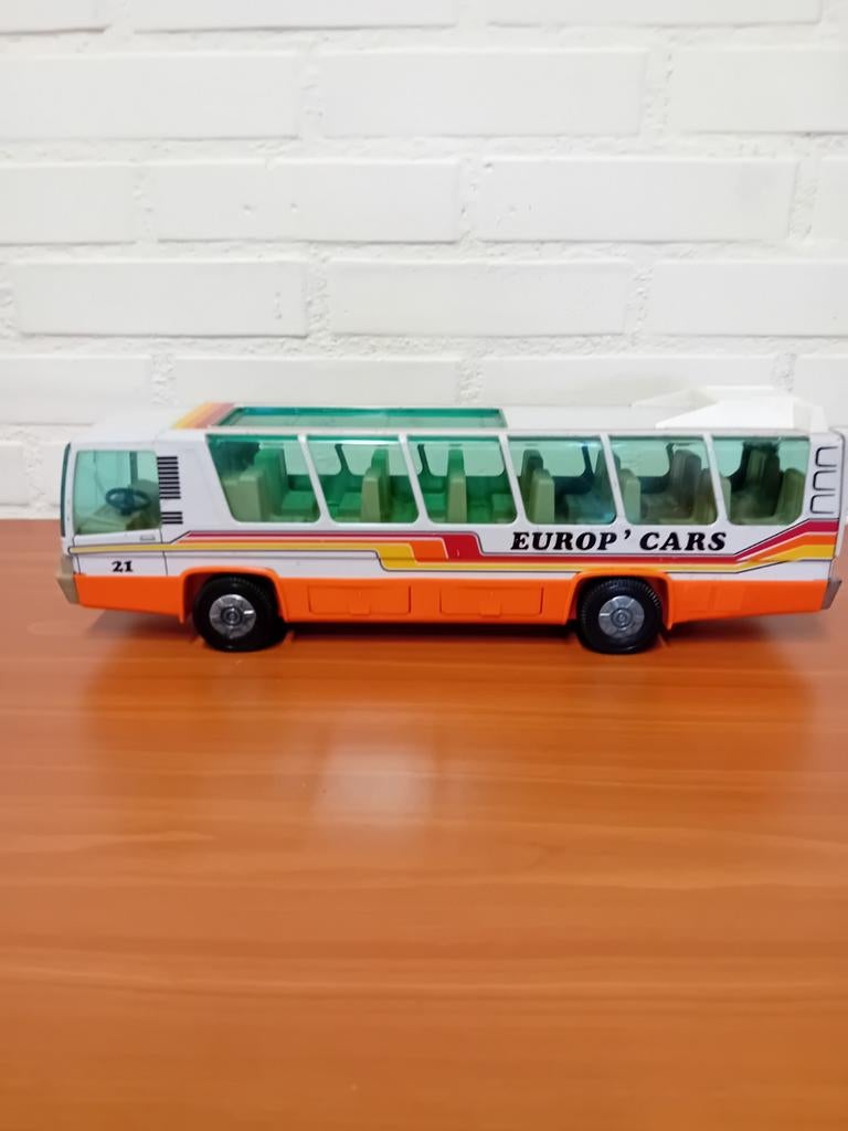 Vintage Joustra Autobus 'Europ' Cars' - Made in France, Verzamelen, Ophalen of Verzenden, Gebruikt