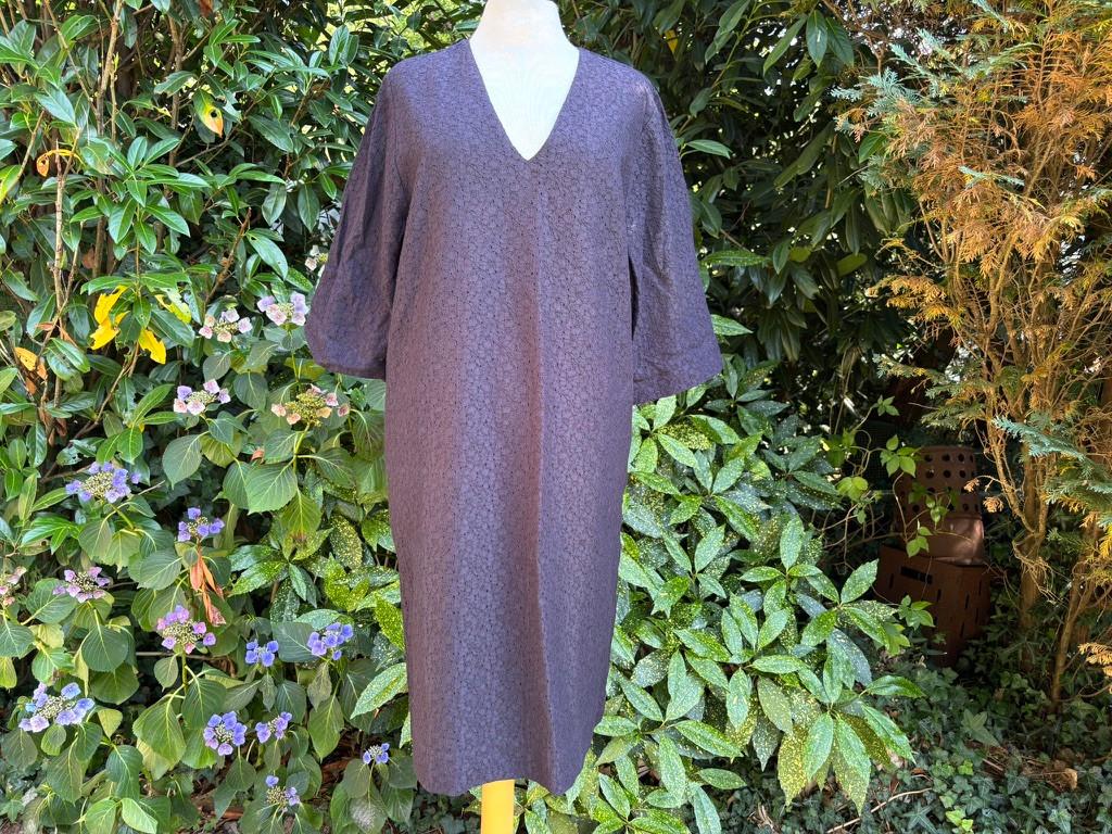 Jurk Six Ames 'Carla' Katoenen | Night Sky | NWT | Maat 38, Kleding | Dames, Maat 38/40 (M), Blauw, Nieuw, Ophalen of Verzenden