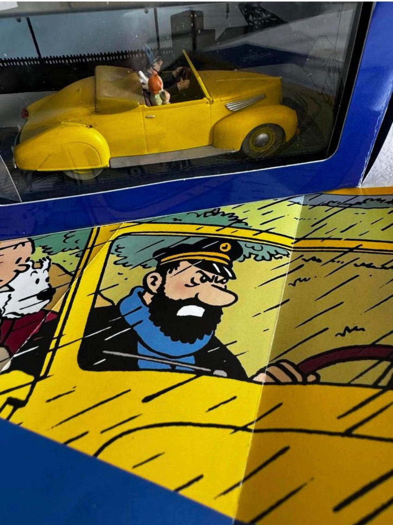 Kuifje auto 1:43 de licoln zephyr cabrio uit 7 kristal bol, Verzamelen, Ophalen of Verzenden, Kuifje, Zo goed als nieuw, Beeldje of Figuurtje