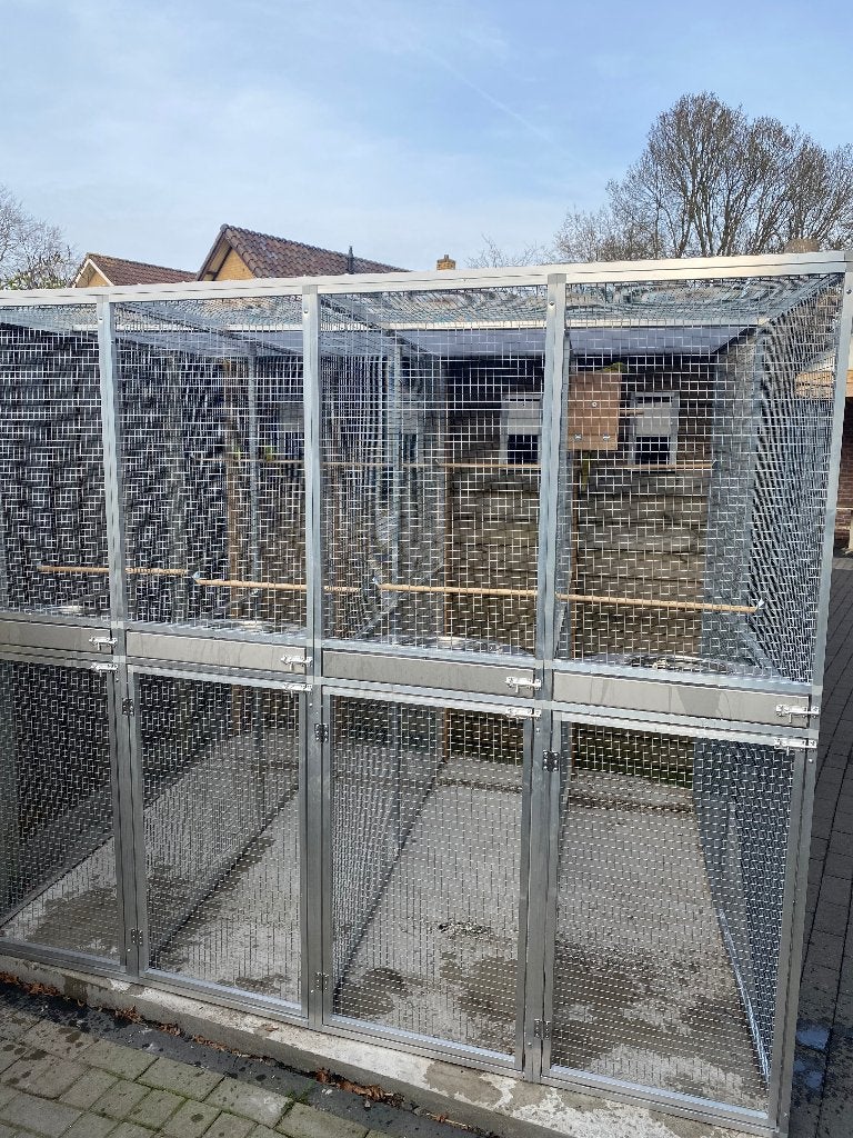Nieuw kweekrennen | kweek volières | nieuwe volières, Dieren en Toebehoren, Ophalen of Verzenden, Nieuw, Aluminium, Volière