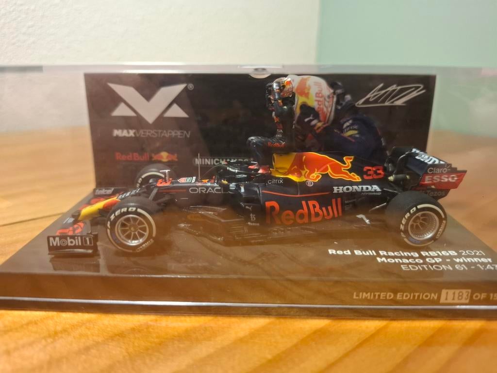 Max Verstappen Monaco GP 2021 1.43, Ophalen of Verzenden, Nieuw, Auto, MiniChamps