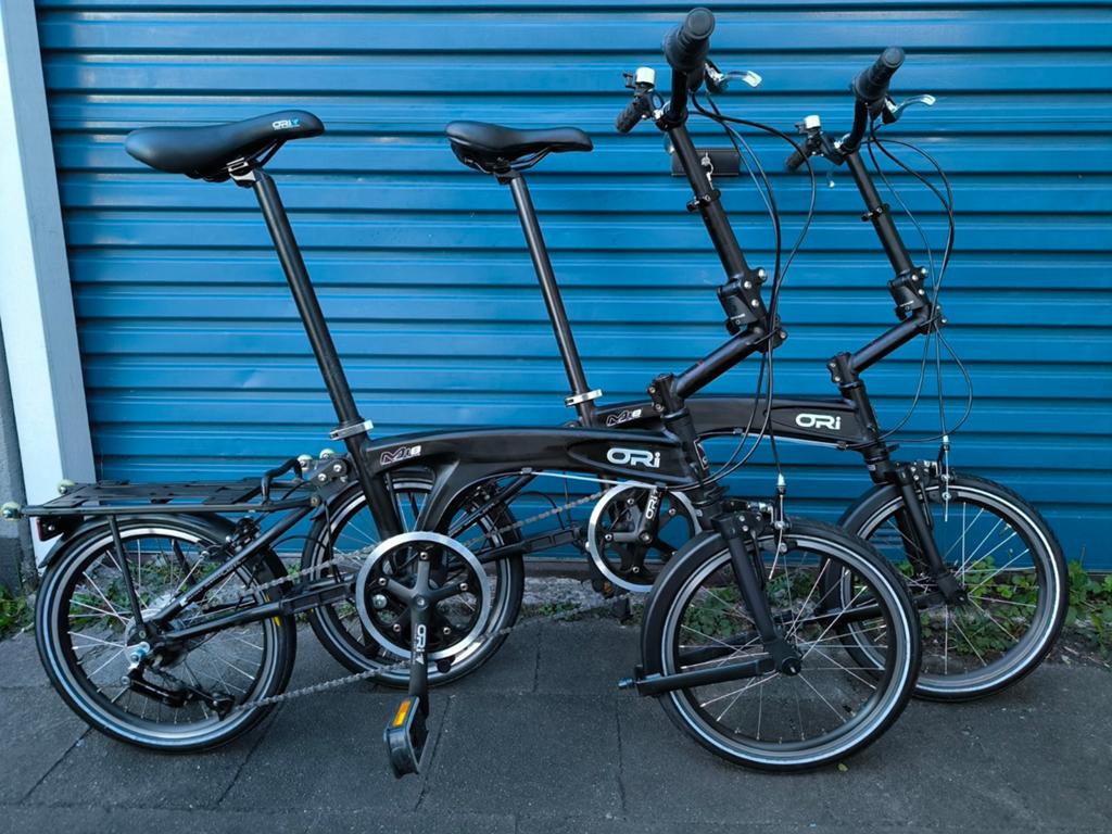Set ORI Mi 8 Vouwfietsen met 8 versnellingen Nieuwstaat, 16 tot 18 inch, Versnellingen, Ophalen of Verzenden, Zo goed als nieuw