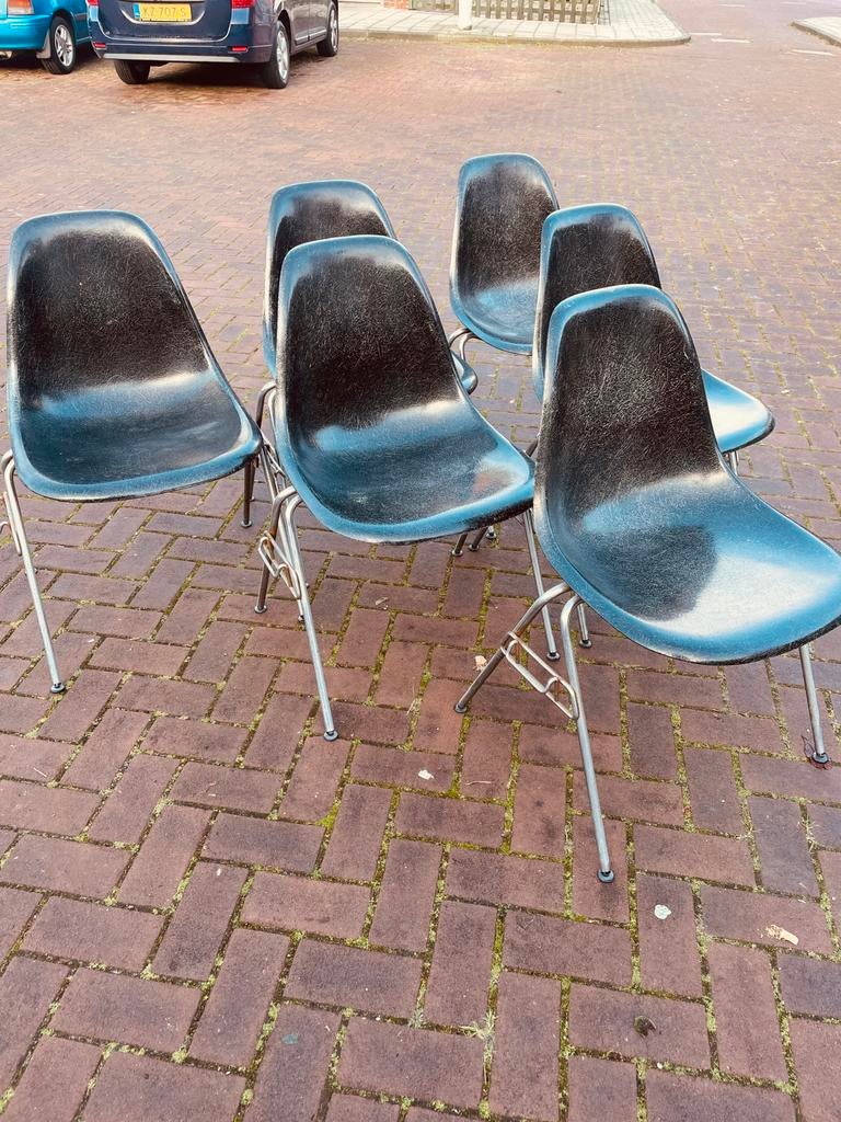 Herman Miller( vitra) glasvezel design Eames vintage, Huis en Inrichting, Stoelen, Ophalen of Verzenden, Zo goed als nieuw, Wit