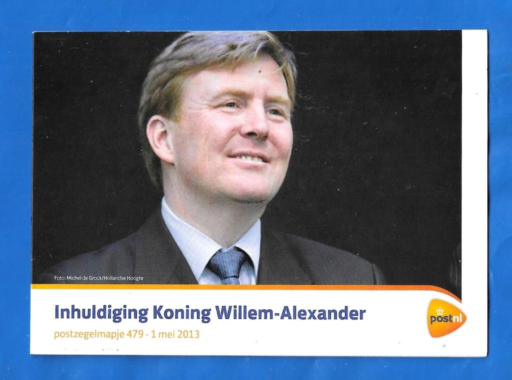Postzegelmapje 479 - Inhuldiging Koning Willem-Alexander, Verzenden, Na 1940, Postfris