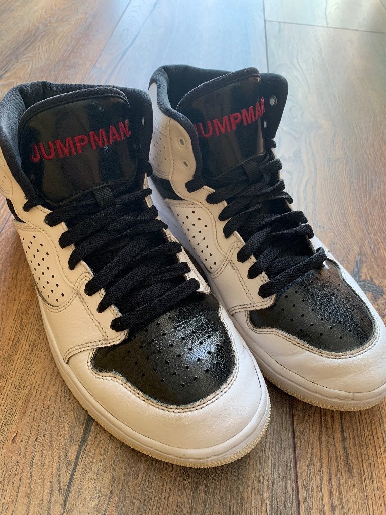 Nike sneaker 42 Jordan Jumpman wit zwart high top, Ophalen of Verzenden, Wit