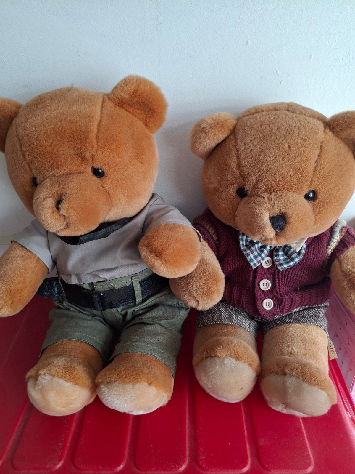 Set van 4 De Bijenkorf Teddyberen - Zo goed als nieuw, Ophalen, Overige merken, Overige karakters, Beer
