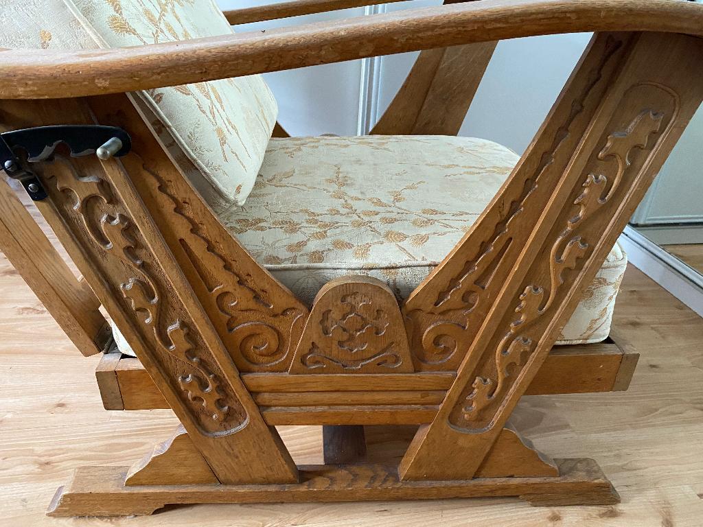Jaren 50 60 (rook) fauteuil, Huis en Inrichting, Fauteuils, Ophalen, Gebruikt, Minder dan 75 cm, Jaren 50 60