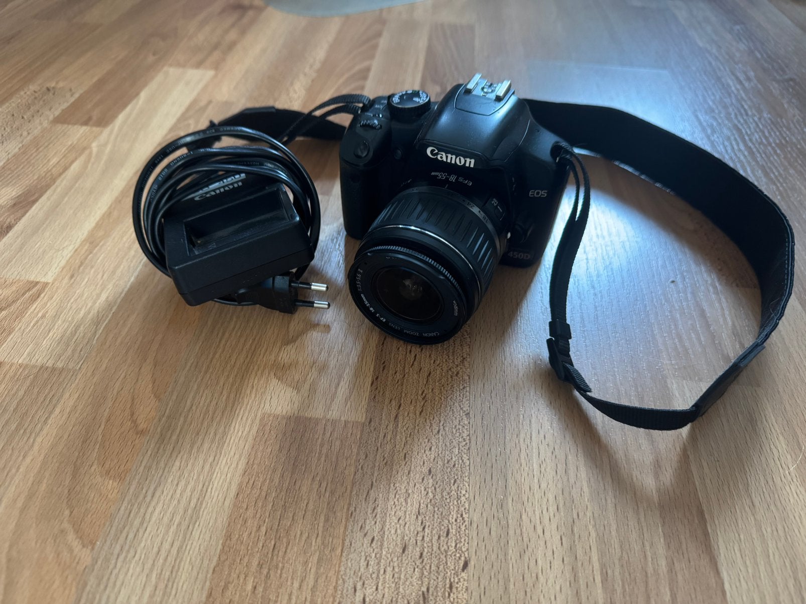 Canon EOS 450D spiegelreflexcamera, Gebruikt, Spiegelreflex, Accu, Canon