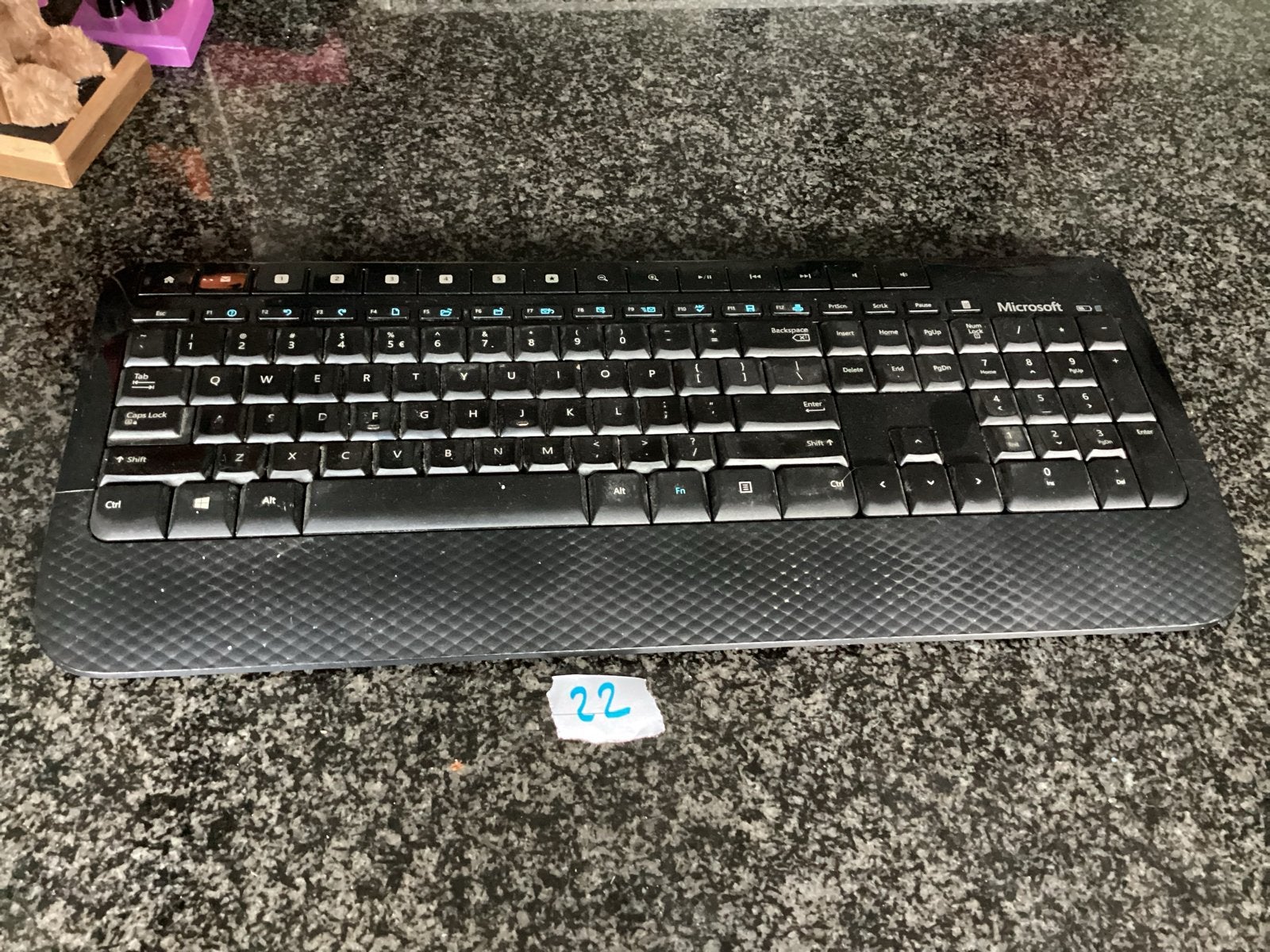 Microsoft draadloos toetsenbord - Qwerty, Computers en Software, Gebruikt, Ophalen of Verzenden, Draadloos, Qwerty