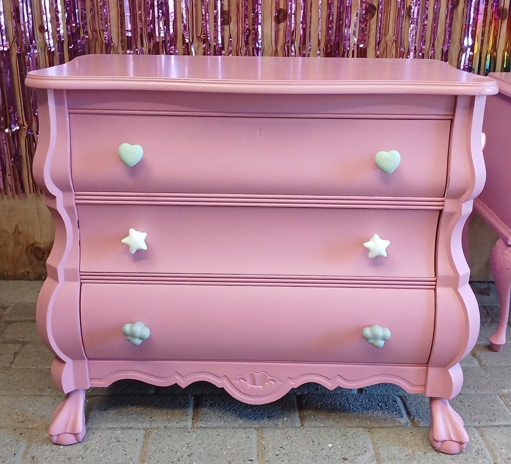 Commode/buikkastje roze, Ophalen, Gebruikt, 50 tot 100 cm, 3 of 4 laden