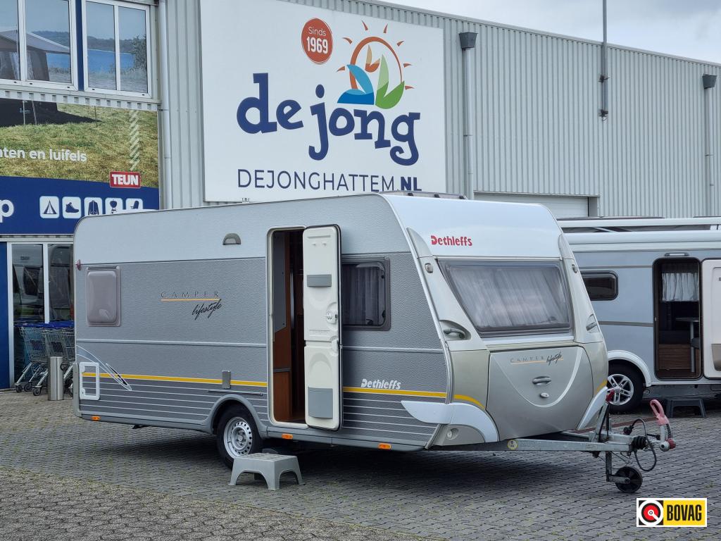 Dethleffs Camper Lifestyle 450 DB Mover - Luifel, Caravans en Kamperen, Caravans, Rondzit, Bedrijf, 750 - 1000 kg, Overige typen