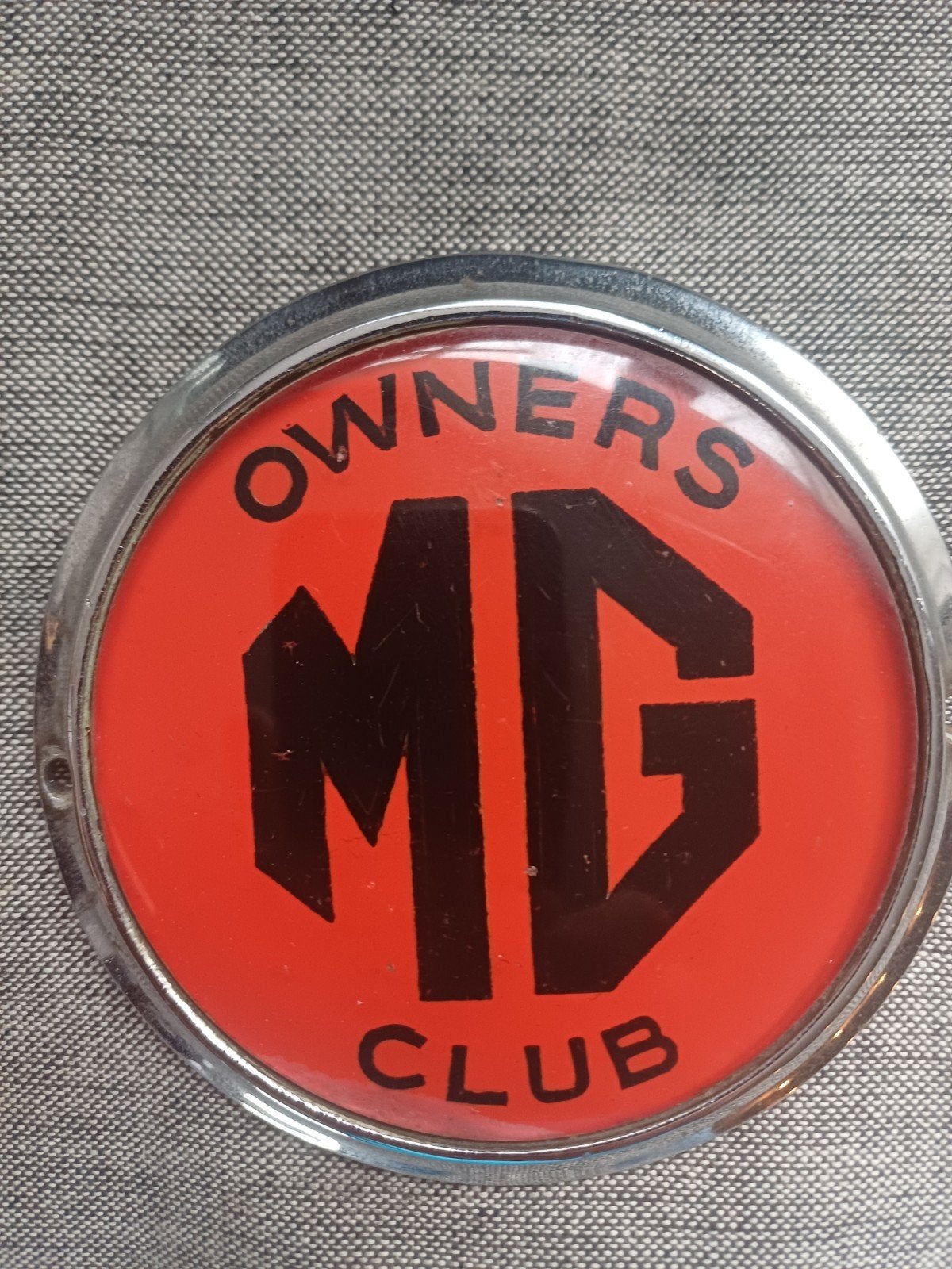 Vintage MG Owners Club badge, Ophalen of Verzenden