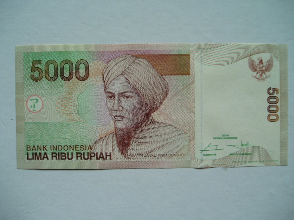 956. Indonesia, 5.000 rupiah 2014 UNC Tuanku Imam Bonjol., Verzenden, Zuidoost-Azië, Los biljet