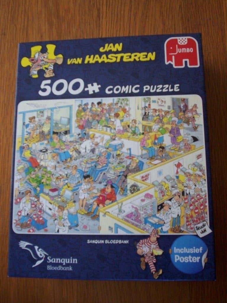 JAN VAN HAASTEREN PUZZEL, Ophalen of Verzenden, 500 t/m 1500 stukjes, Zo goed als nieuw, Legpuzzel