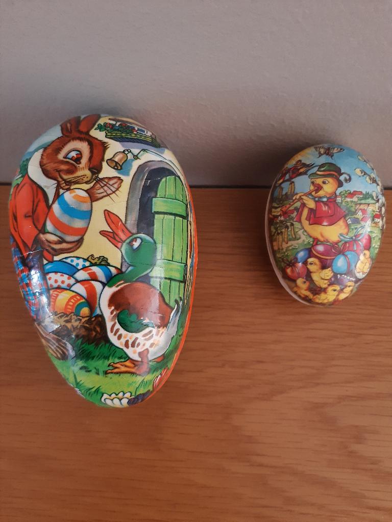 paaseieren papier maché, Antiek en Kunst, Curiosa en Brocante, Ophalen of Verzenden