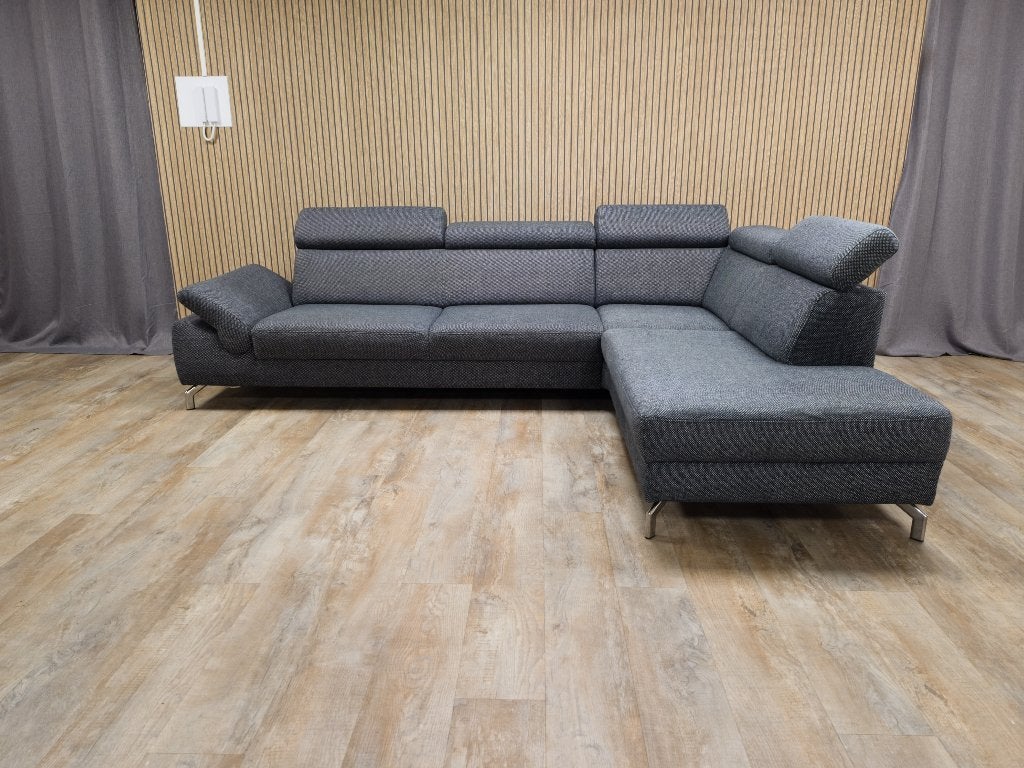 Zeer Mooie Antraciet Hoekbank van MONTEL MODENA, Info@banxtel.nl, Verzenden, Hoekbank, Hoekbank