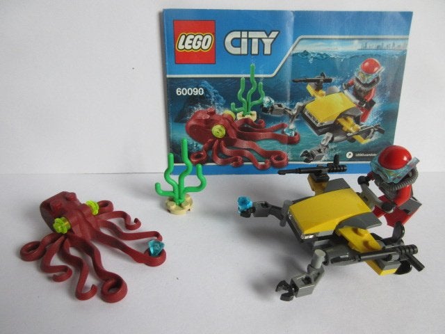 60090 City, Diepzee duikscooter., Lego, Ophalen of Verzenden, Complete set, Compleet