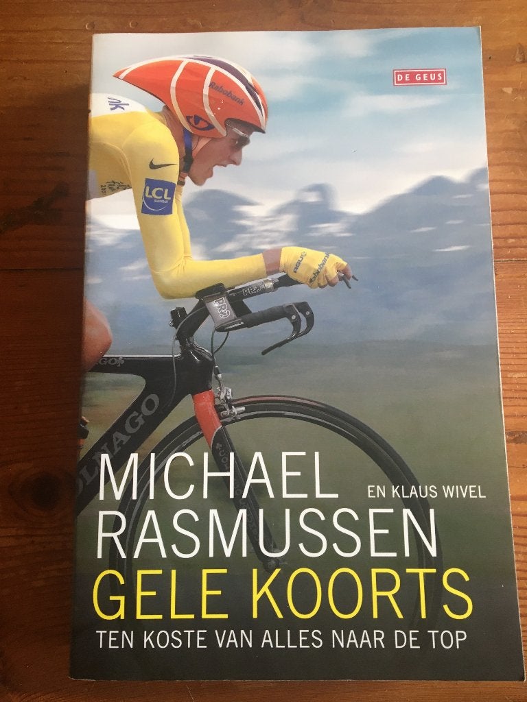 wielerboek- Michael Rasmussen- Gele Koorts, Ophalen of Verzenden, Zo goed als nieuw, Lopen en Fietsen