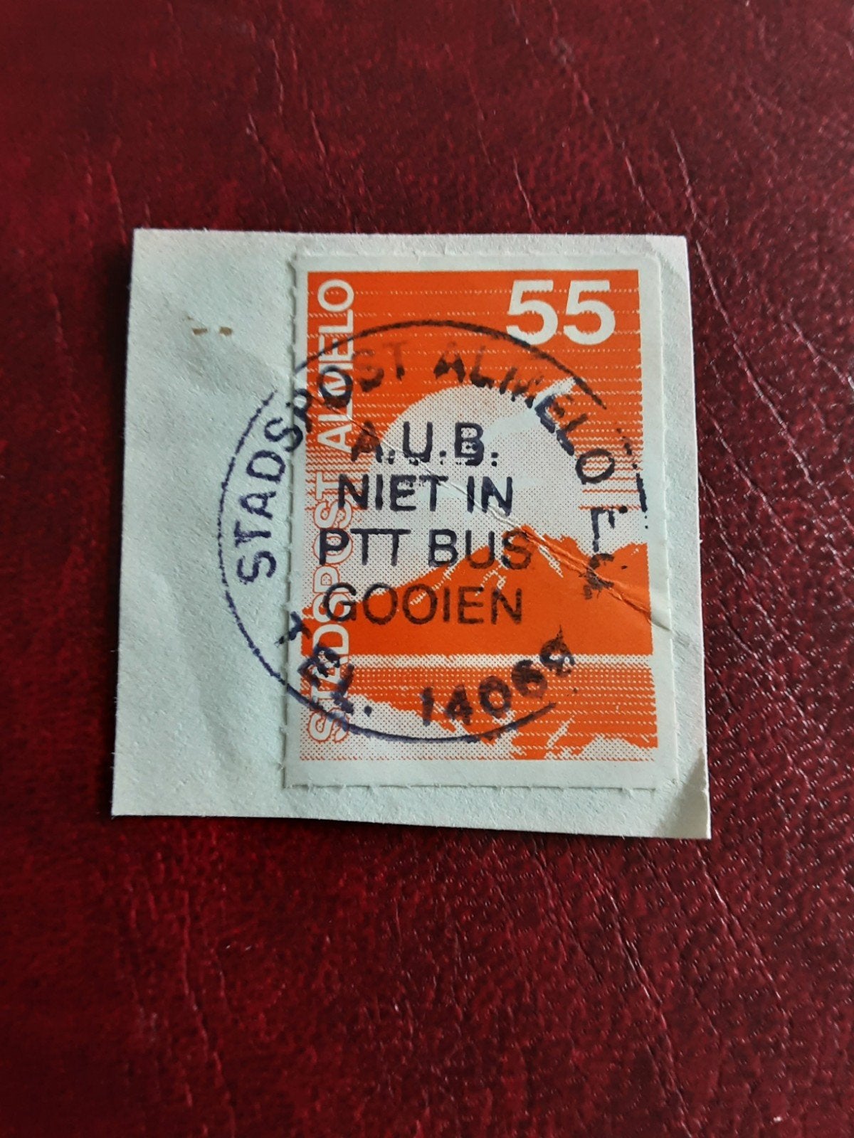 Stadspost Almelo.  Landschap. Mooi stempel 55ct ( gest ), Ophalen of Verzenden