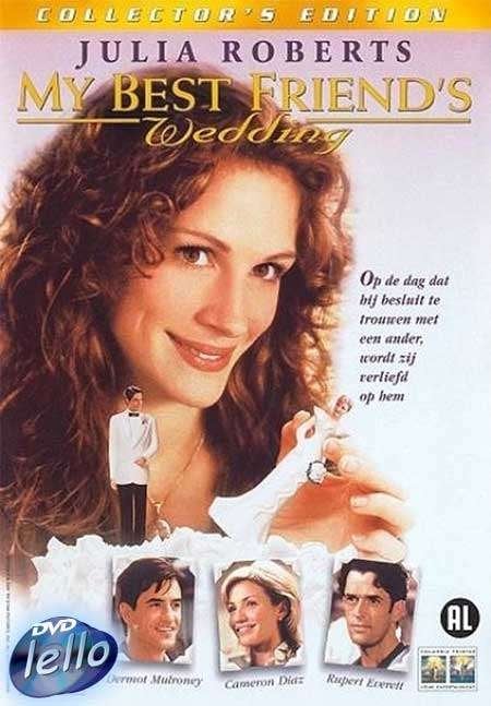 My Best Friend's Wedding (1997 Julia Roberts) NS NL, Alle leeftijden, Ophalen of Verzenden, Zo goed als nieuw, Romantische komedie